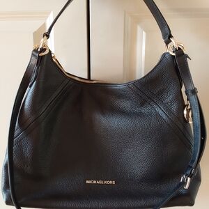 Michael kors Black Leather Hobo